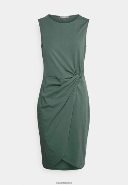 femmes robe en jersey vert clair 006BT96 Anna Field