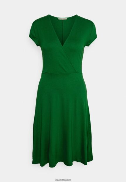 femmes robe en jersey vert foncé 006BT116 Anna Field