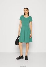 femmes robe en jersey vert foncé 006BT153 Anna Field - Image 2