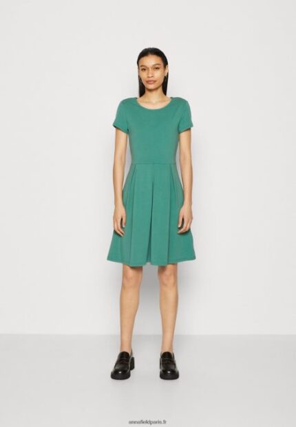 femmes robe en jersey vert foncé 006BT153 Anna Field