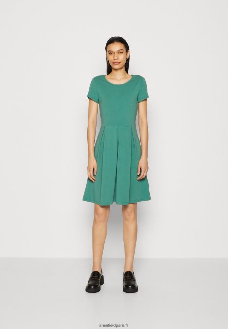 femmes_robe_en_jersey_vert_fonce_006bt153_anna_field.jpg femmes robe en jersey vert foncé 006BT153 Anna Field - Image 1