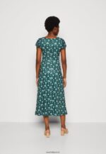 femmes robe en jersey vert/multicolore 006BT110 Anna Field - Image 3