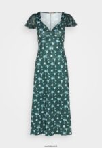 femmes robe en jersey vert/multicolore 006BT110 Anna Field - Image 5