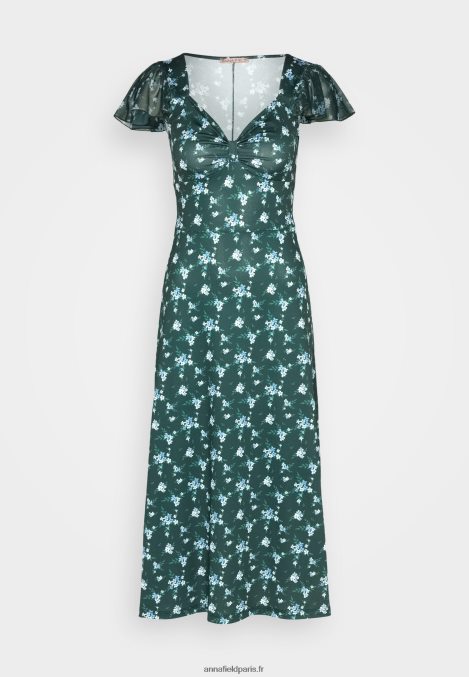 femmes robe en jersey vert/multicolore 006BT110 Anna Field - Image 5