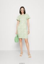 femmes robe en jersey vert/vert clair 006BT149 Anna Field - Image 2