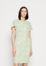femmes robe en jersey vert/vert clair 006BT149 Anna Field