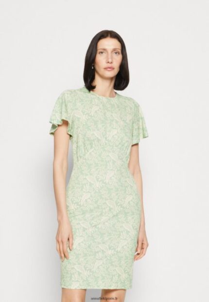 femmes robe en jersey vert/vert clair 006BT149 Anna Field