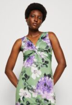 femmes robe en jersey vert/violet/blanc 006BT78 Anna Field - Image 4