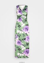 femmes robe en jersey vert/violet/blanc 006BT78 Anna Field - Image 5