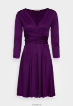 femmes robe en jersey violet 006BT145 Anna Field