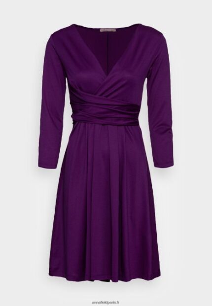 femmes robe en jersey violet 006BT145 Anna Field