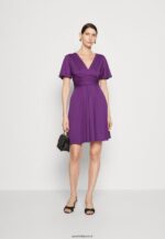 femmes robe en jersey violet 006BT148 Anna Field - Image 2
