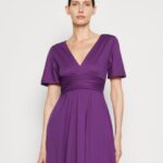 femmes robe en jersey violet 006BT148 Anna Field