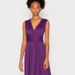 femmes robe en jersey violet 006BT170 Anna Field