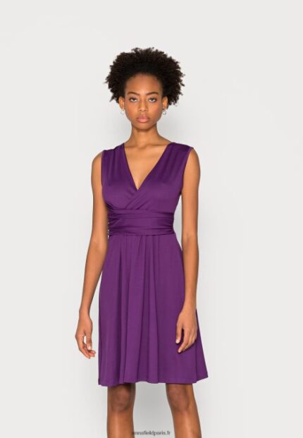 femmes robe en jersey violet 006BT170 Anna Field