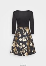 femmes robe jersey or noir 006BT186 Anna Field - Image 2