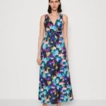femmes robe longue noir/bleu/multicolore 006BT135 Anna Field