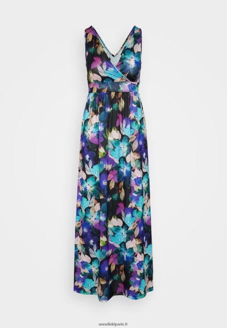 femmes robe longue noir/bleu/multicolore 006BT135 Anna Field - Image 5