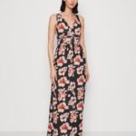 femmes robe longue noir/rose/multicolore 006BT141 Anna Field