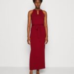 femmes robe longue rouge foncé 006BT125 Anna Field