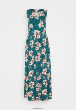 femmes robe longue vert foncé/rose 006BT224 Anna Field - Image 5