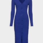 femmes robe pull bleu 006BT235 Anna Field