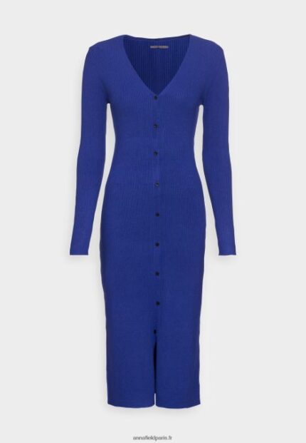 femmes robe pull bleu 006BT235 Anna Field