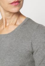 femmes robe pull chiné gris clair/noir 006BT215 Anna Field - Image 6
