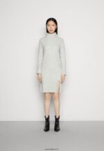 femmes robe pull gris clair chiné 006BT213 Anna Field