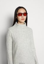 femmes robe pull gris clair chiné 006BT213 Anna Field - Image 4
