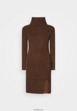 femmes robe pull marron foncé 006BT210 Anna Field