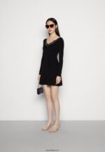 femmes robe pull noire 006BT236 Anna Field - Image 2