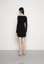 femmes robe pull noire 006BT236 Anna Field - Image 3