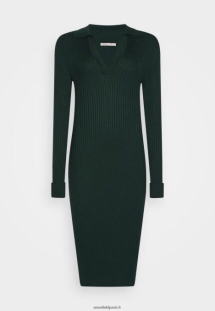 femmes robe pull verte 006BT209 Anna Field