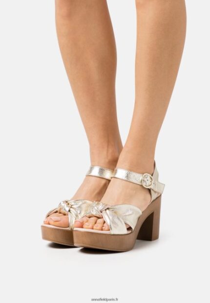 femmes sabots cuir or 006BT1888 Anna Field