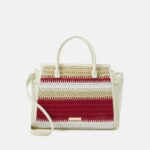 femmes sac à main blanc cassé/rouge 006BT2357 Anna Field
