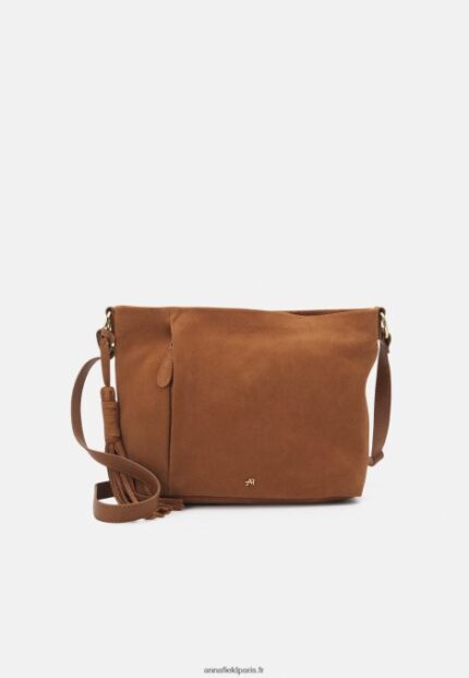 femmes sac à main en cuir cognac 006BT2344 Anna Field