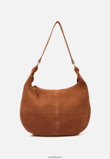 femmes sac à main en cuir cognac 006BT2358 Anna Field
