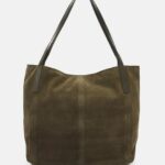femmes sac à main en cuir kaki 006BT2359 Anna Field