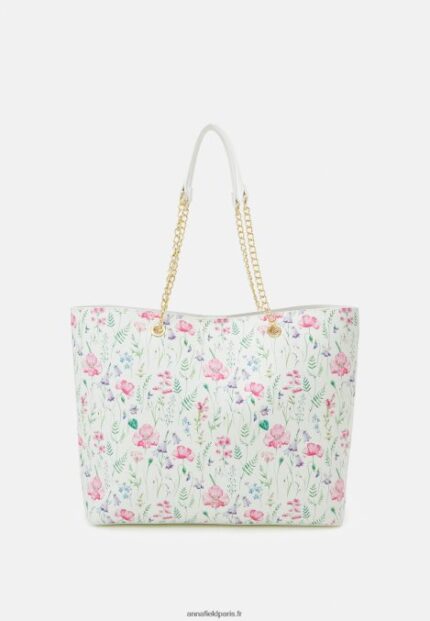 femmes sac cabas blanc 006BT2475 Anna Field