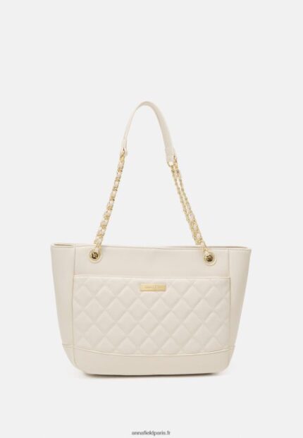femmes sac fourre-tout blanc cassé 006BT2485 Anna Field