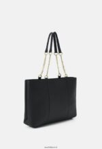 femmes sac fourre-tout en cuir noir 006BT2494 Anna Field - Image 2