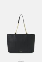 femmes sac fourre-tout en cuir noir 006BT2494 Anna Field