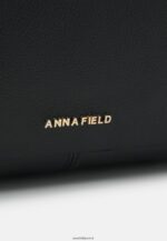femmes sac fourre-tout en cuir noir 006BT2494 Anna Field - Image 4