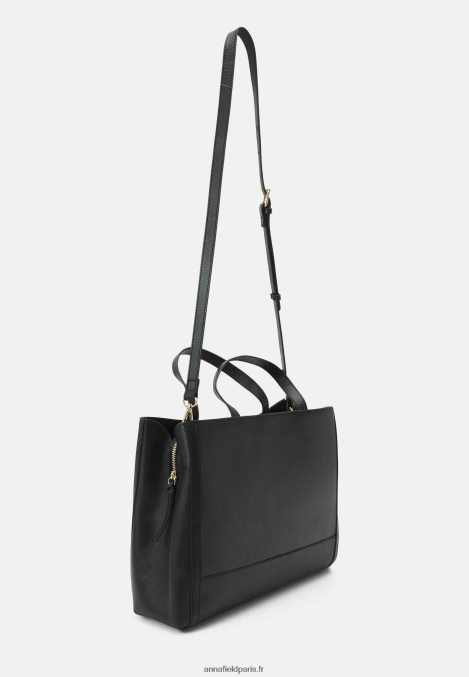 femmes sac pour ordinateur portable en cuir noir 006BT2587 Anna Field - Image 2
