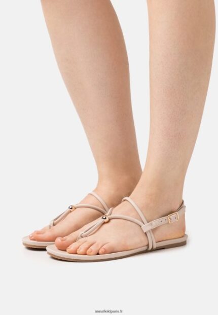 femmes sandales à barre en T beige 006BT1511 Anna Field