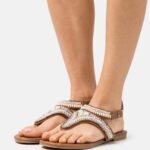 femmes sandales à barre en T beige 006BT1540 Anna Field