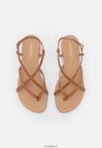 femmes sandales à bride en cuir cognac 006BT1536 Anna Field - Image 6