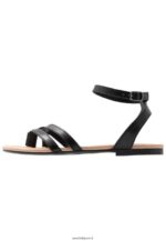femmes sandales à bride en cuir noir 006BT1523 Anna Field - Image 2
