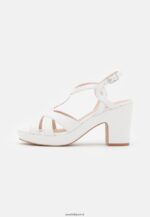 femmes sandales à plateforme en cuir blanc 006BT1559 Anna Field - Image 2